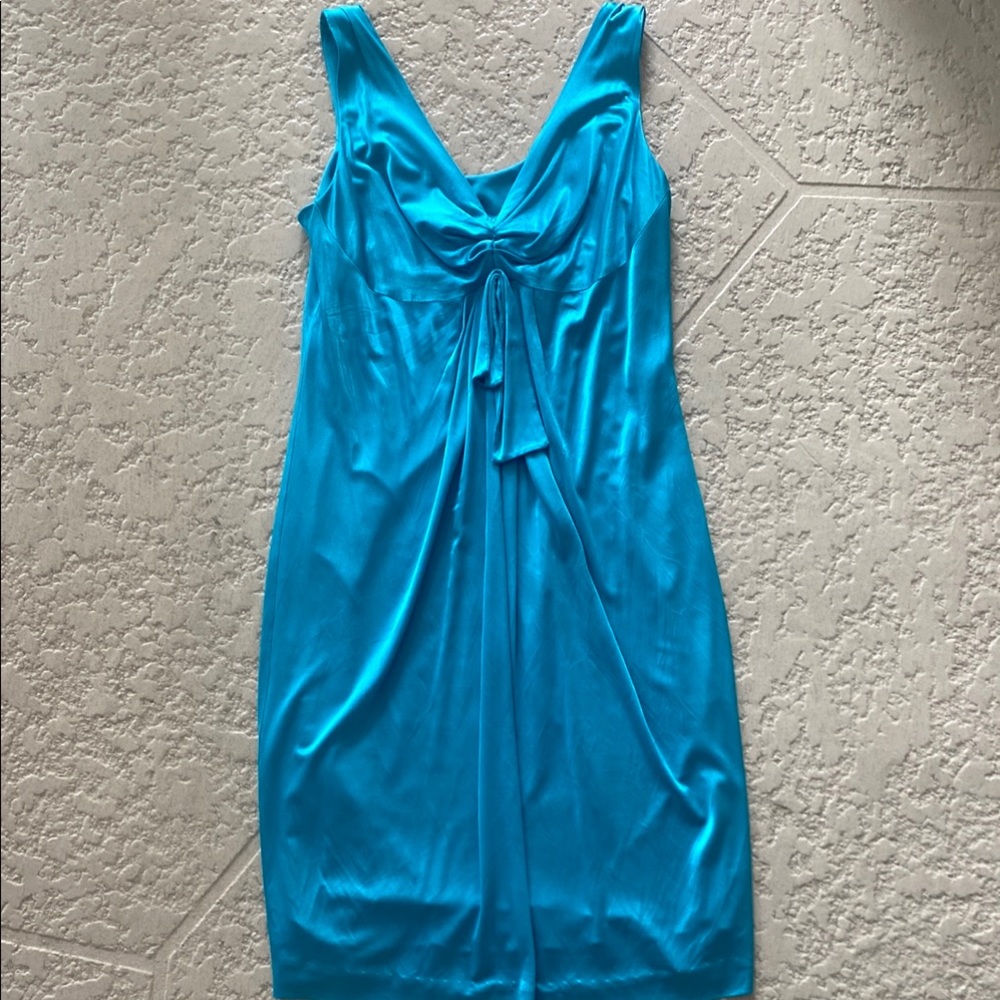 BCBGmaxazria Vibrant Blue Satinish Dress size s